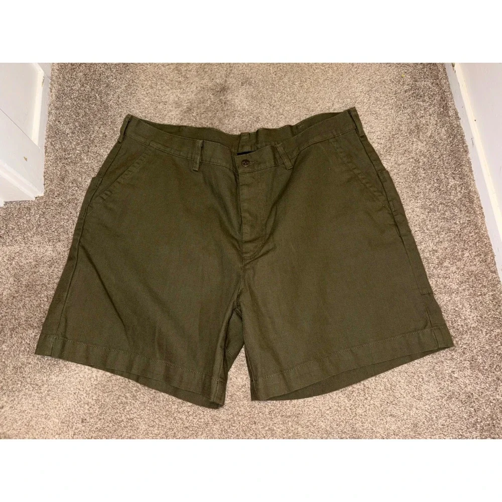 Patagonia Stand Up Shorts Mens 40 Organic Cotton Canvas Green FatiguE